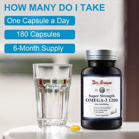 DR.BRIAN ROETTGER complément Omega 3, vue arrière du flacon