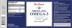 DR.BRIAN ROETTGER huile de poisson Omega 3, gélules avec étiquette