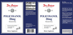 DR.BRIAN ROETTGER Policosanol 20mg tablette sur fond blanc