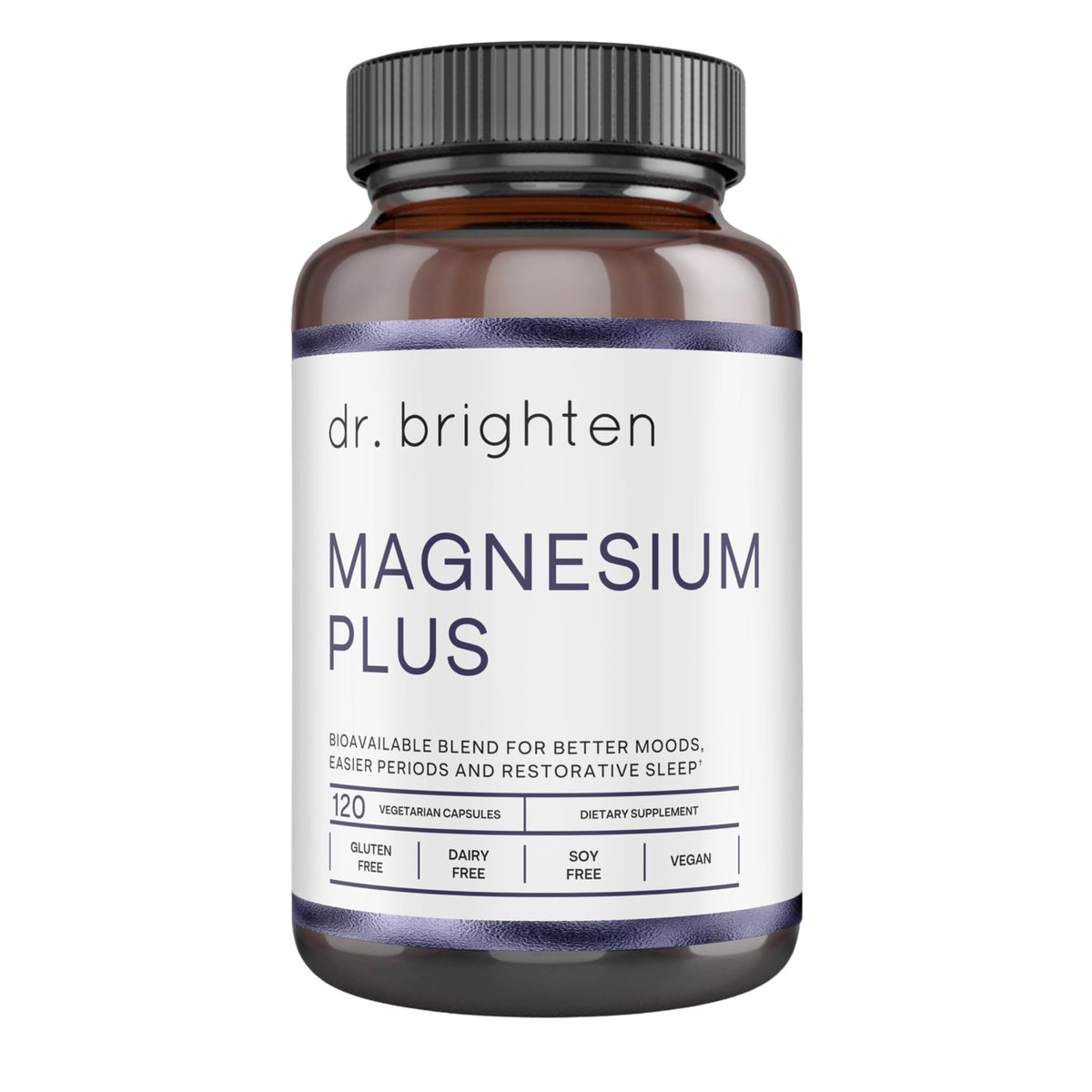 Dr. Brighten Magnesium Plus 120 capsules front view