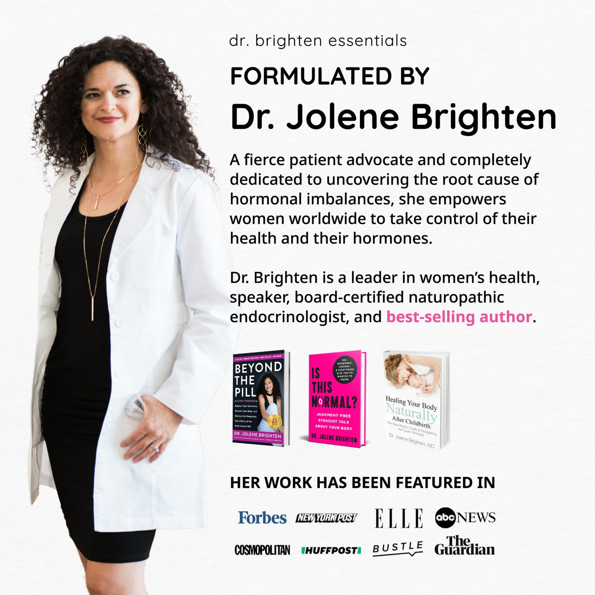 Dr. Brighten Magnesium Plus capsules in a hand