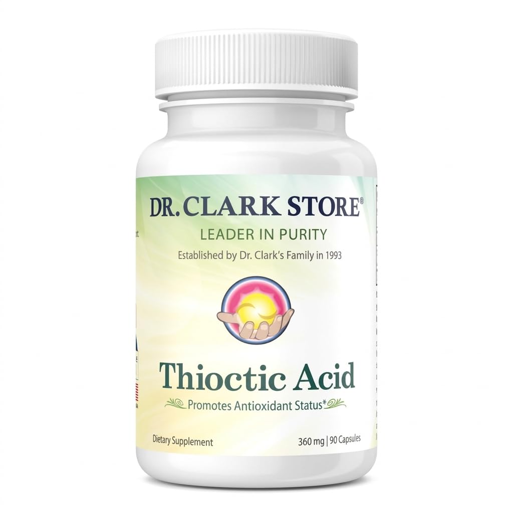 Dr Clark Acide Alpha Lipoïque 360 mg 90 capsules vue de face