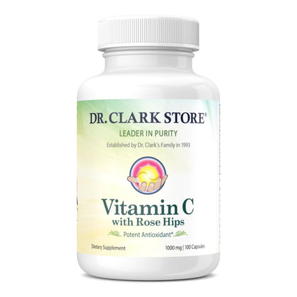 Dr Clark Complément Alimentaire Vitamine C 1000mg 100 Capsules vue de face