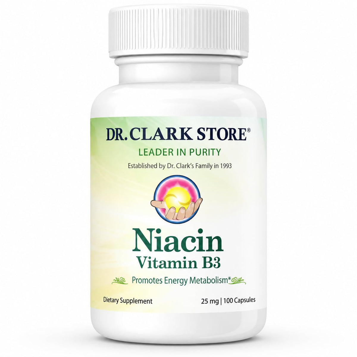 Dr Clark Niacine 25mg 100 capsules gélatineuses