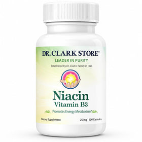 Dr Clark Niacine 25mg 100 capsules gélatineuses