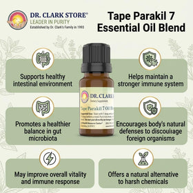 Dr Clark Parakil 7 Huile Mélange 10 cc - flacon avec bouchon