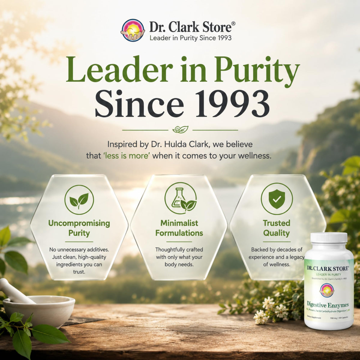 Dr Clark Store Enzymes daily, présentation des capsules
