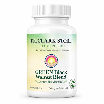 Dr Clark Store Mélange de Noix Noires Vertes 360mg capsules avant
