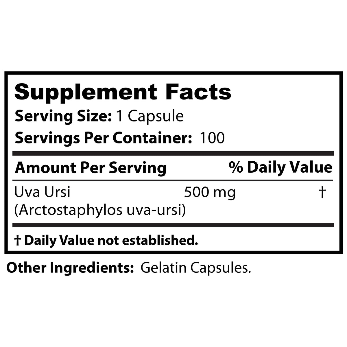 Dr Clark Store Uva Ursi 500 mg supplément emballage