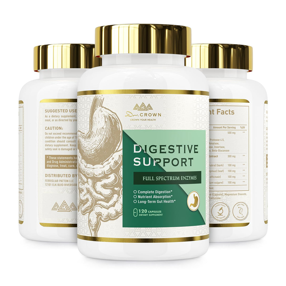 DR. CROWN Complément Alimentaire Multi-Enzymes style de vie