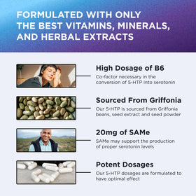 DR. EMIL NUTRITION 5-HTP Plus gélules dans un verre d'eau