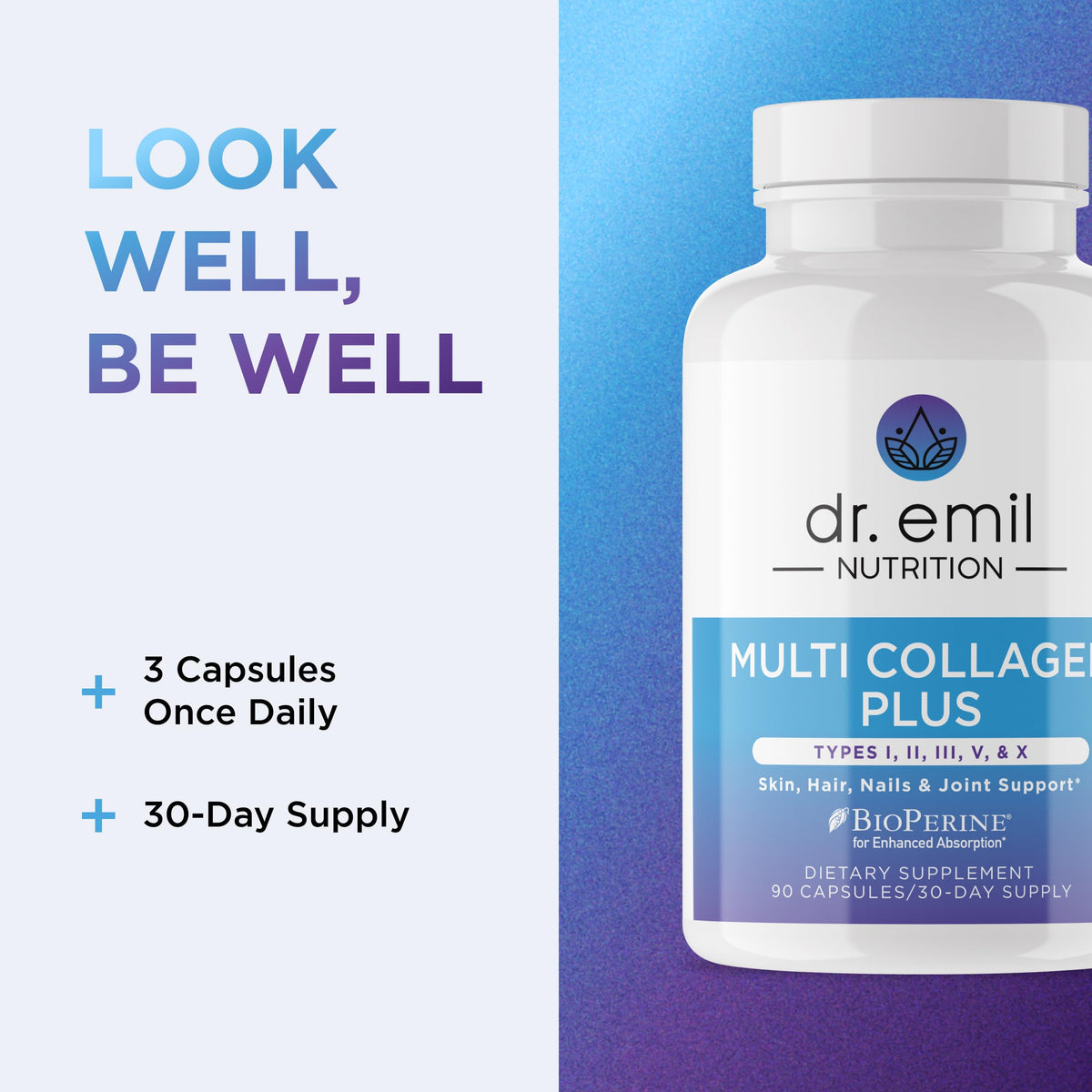 DR. EMIL NUTRITION Collagène Multi-Hydrolysé avec des ingrédients naturels