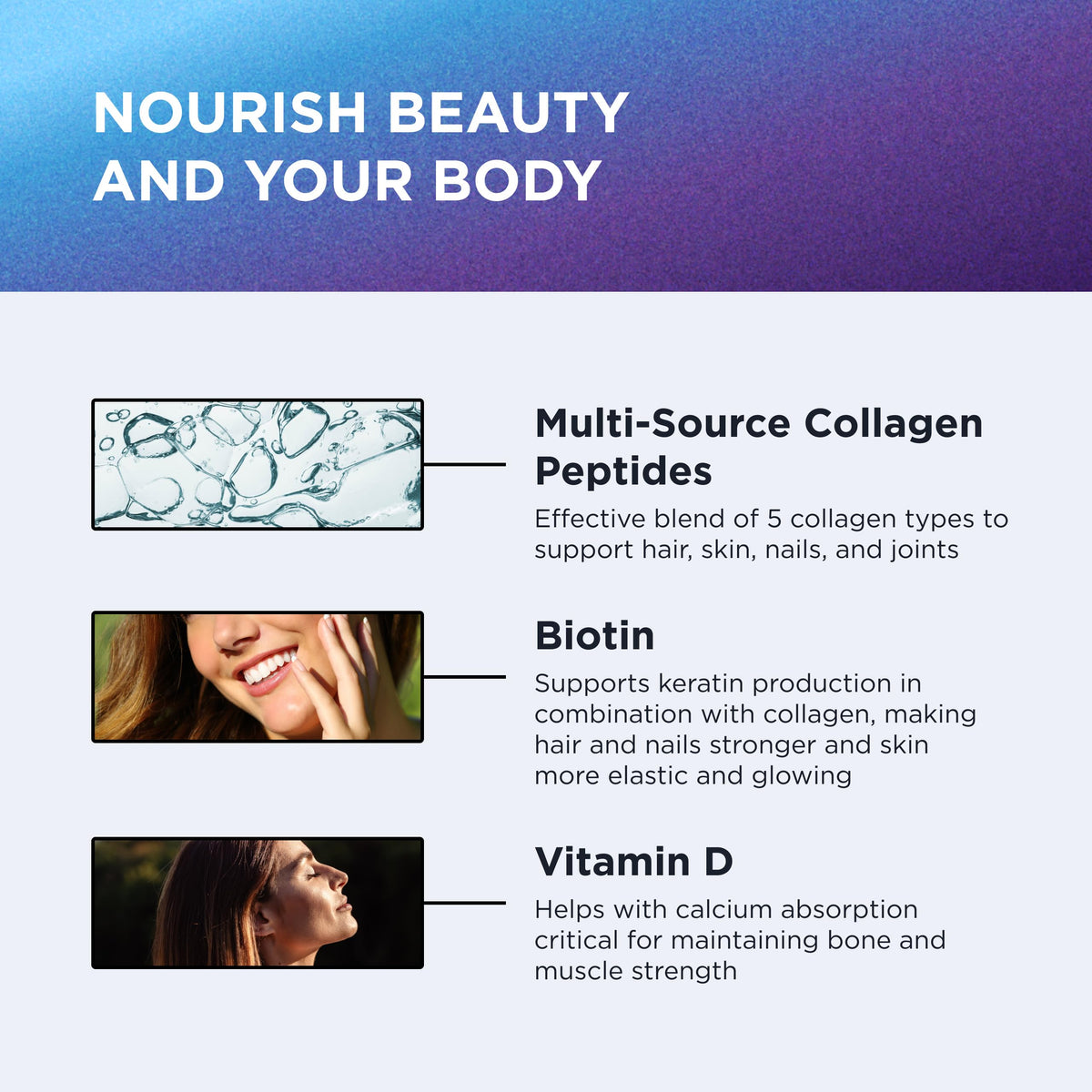 DR. EMIL NUTRITION Multi Collagène 180 capsules sur une table en bois
