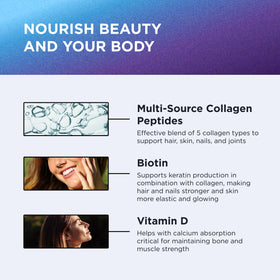 DR. EMIL NUTRITION Multi Collagène 180 capsules sur une table en bois