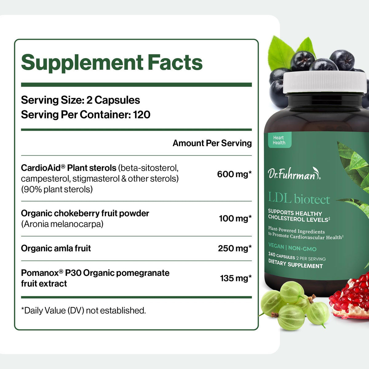 Dr. Fuhrman LDL Biotect Compléments Alimentaires 240 Capsules ouverte