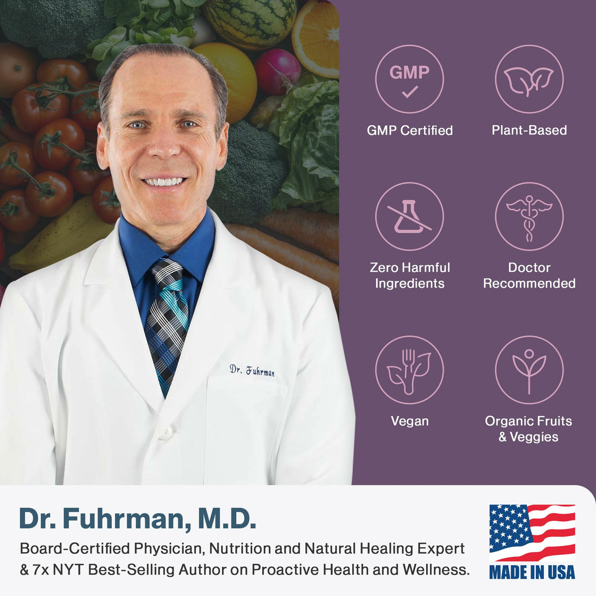 Dr. Fuhrman Multivitamine Femme 2 Mois composition