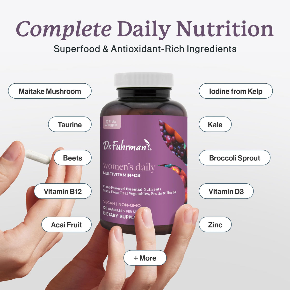 Dr. Fuhrman Multivitamine Femme 2 Mois ingrédients