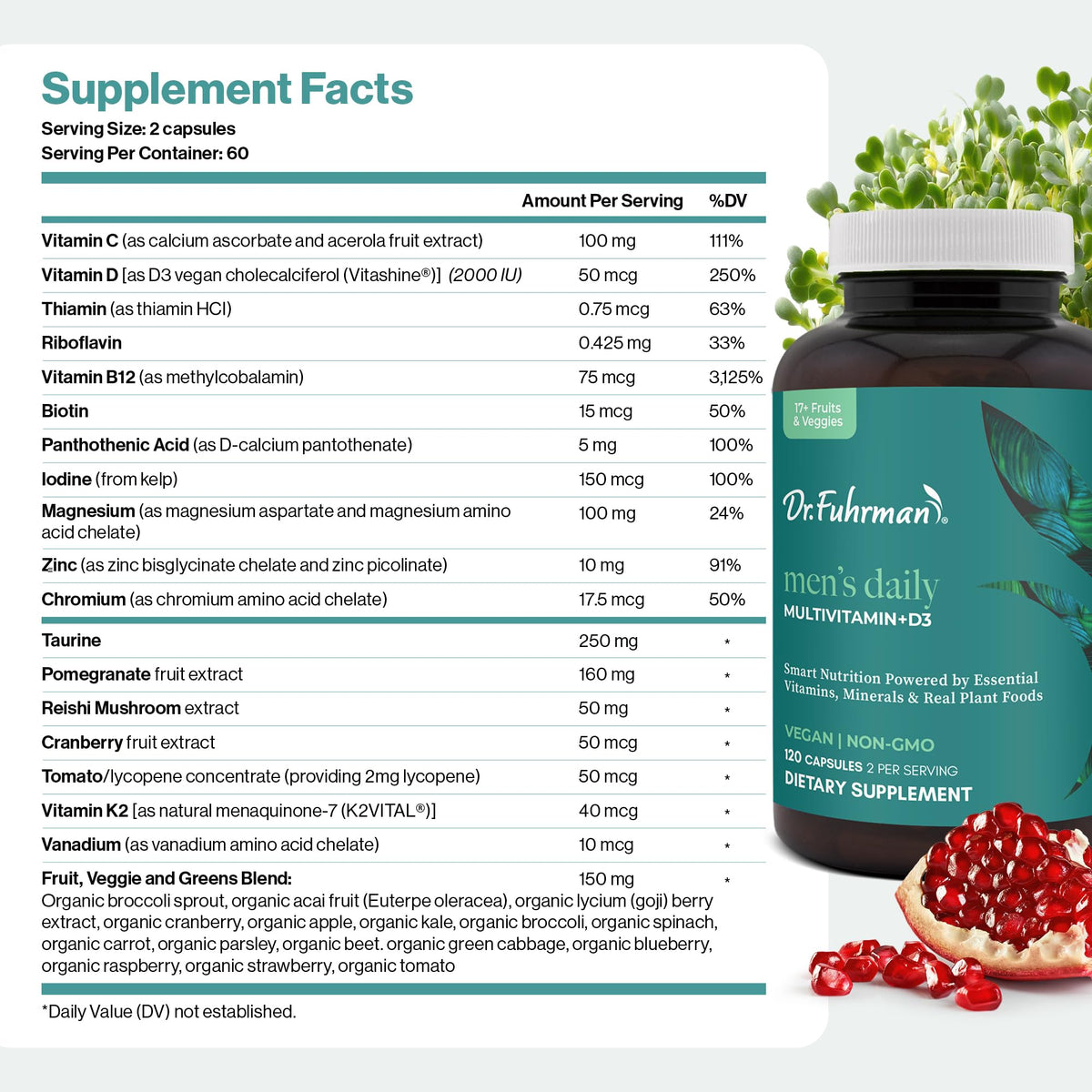 Dr. Fuhrman Multivitamine pour Hommes 2 Mois - boîte ouverte