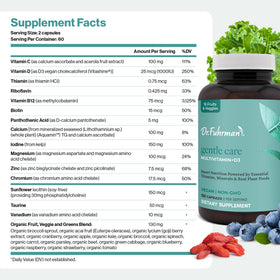 Dr. Fuhrman Multivitamine Vegan 2 Mois D3 Vitamine vue de côté