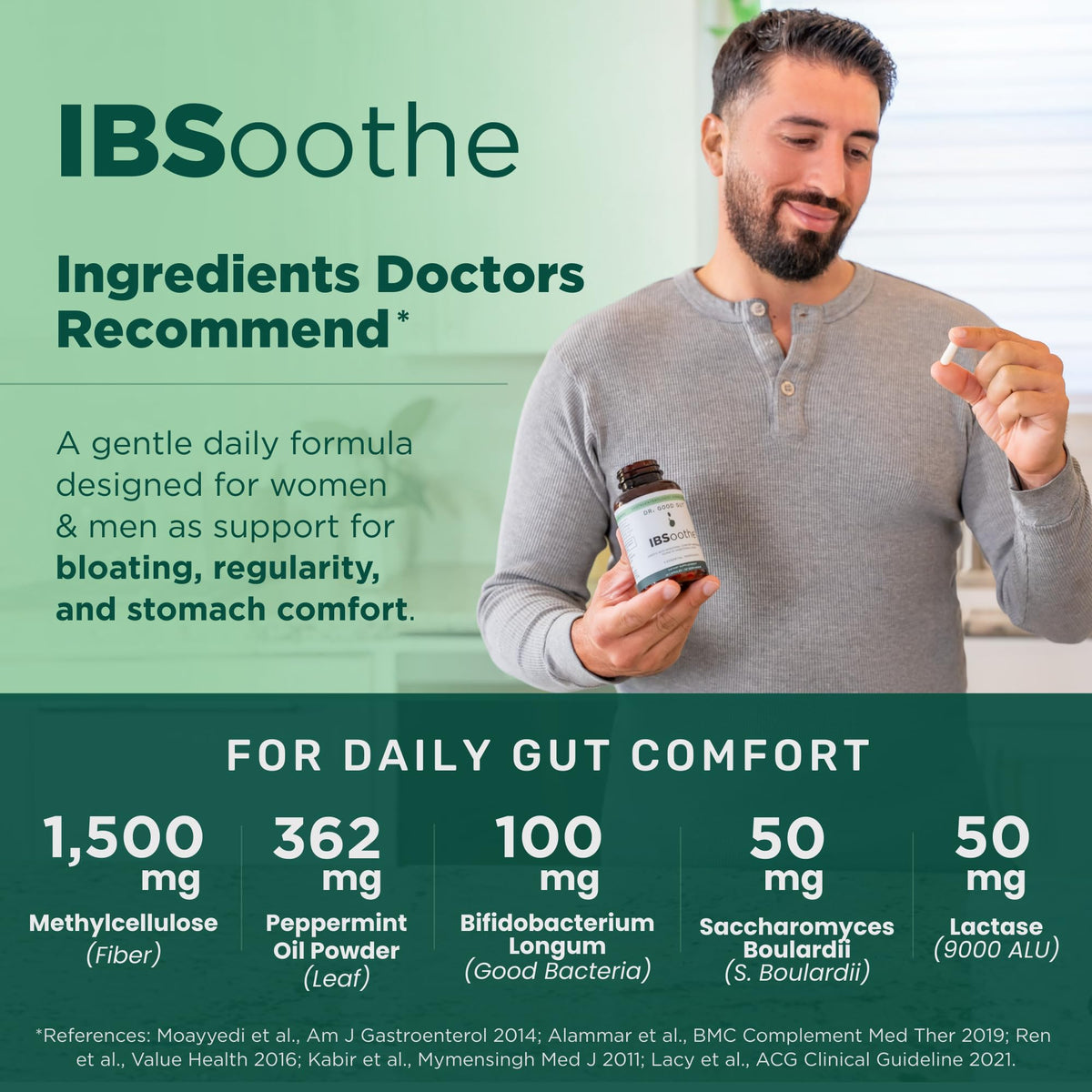 DR. GOODGUT IBSoothe capsules prêtes à être prises