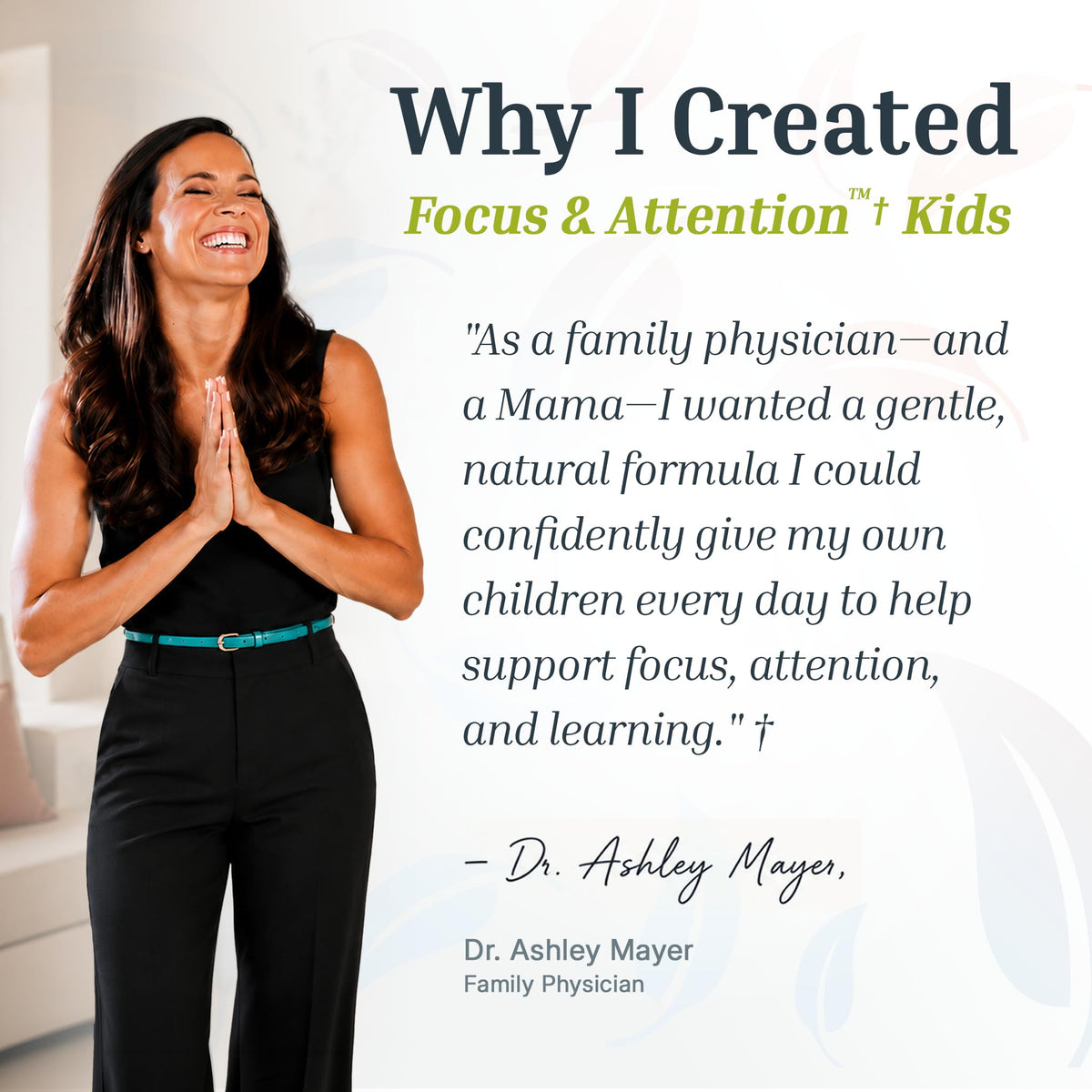 Dr. Green Mom Focus & Attention utilisé par un enfant pendant les devoirs