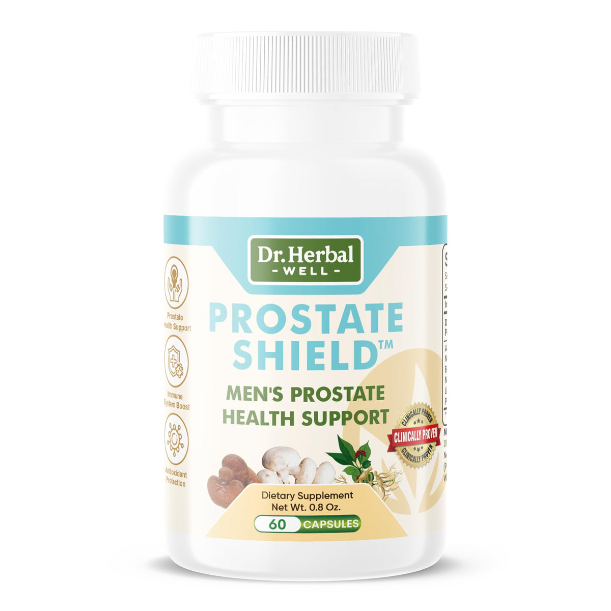 DR. HERBAL WELL Prostate Shield 59g avant de l'emballage