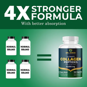 Dr. JOEL'S Complexe Multi-Collagène 150 Capsules sur fond blanc