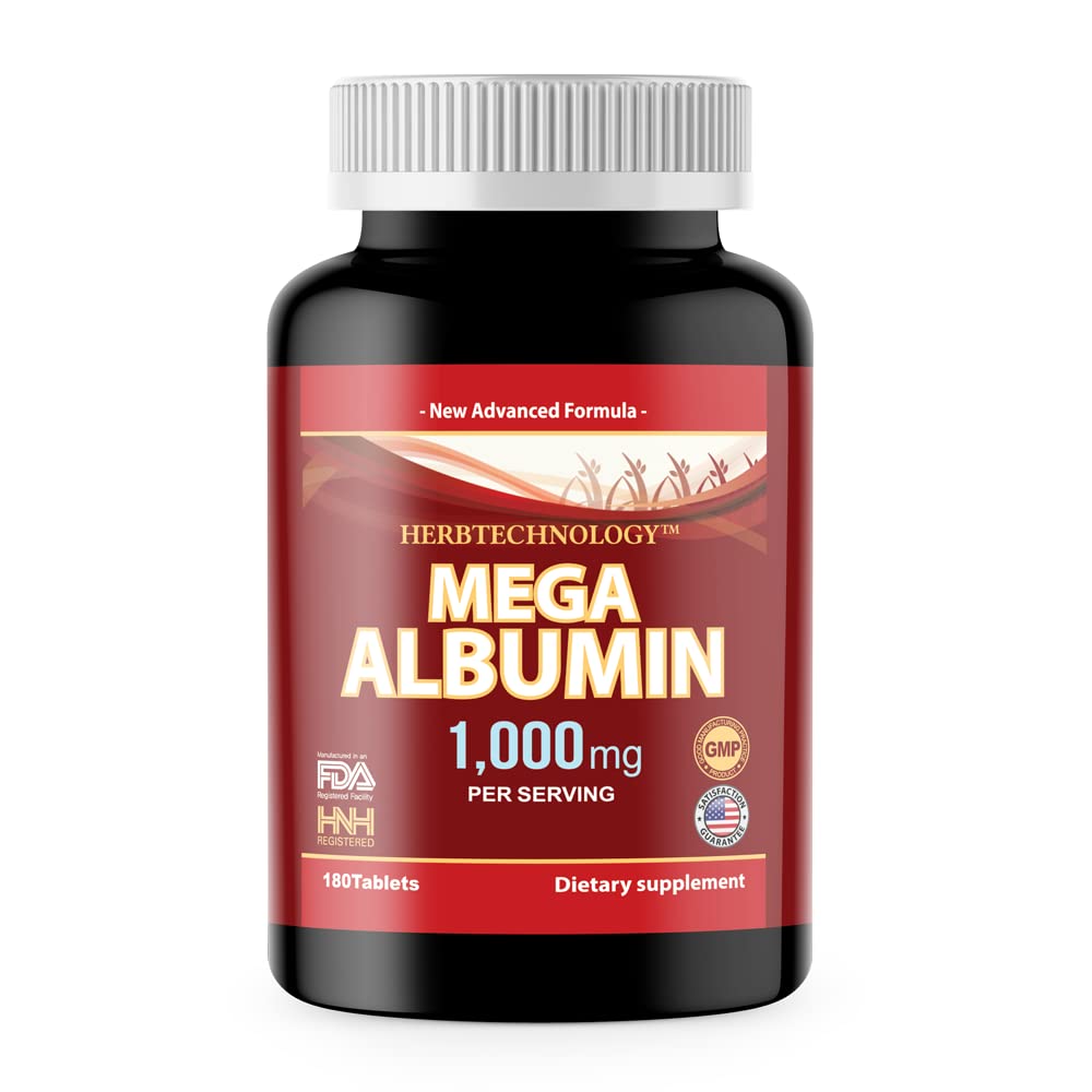 Dr.K&C Mega Albumin 1000mg flacon de 180 comprimés vue de face