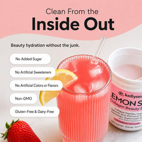 Dr. Kellyann Lemon Sips en sachets sur fond blanc