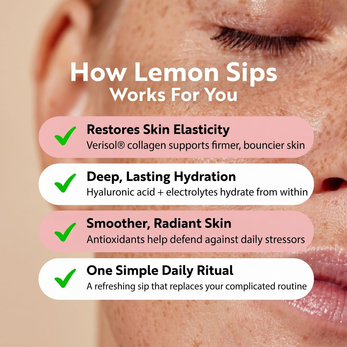 Dr. Kellyann Lemon Sips préparé avec des fruits frais