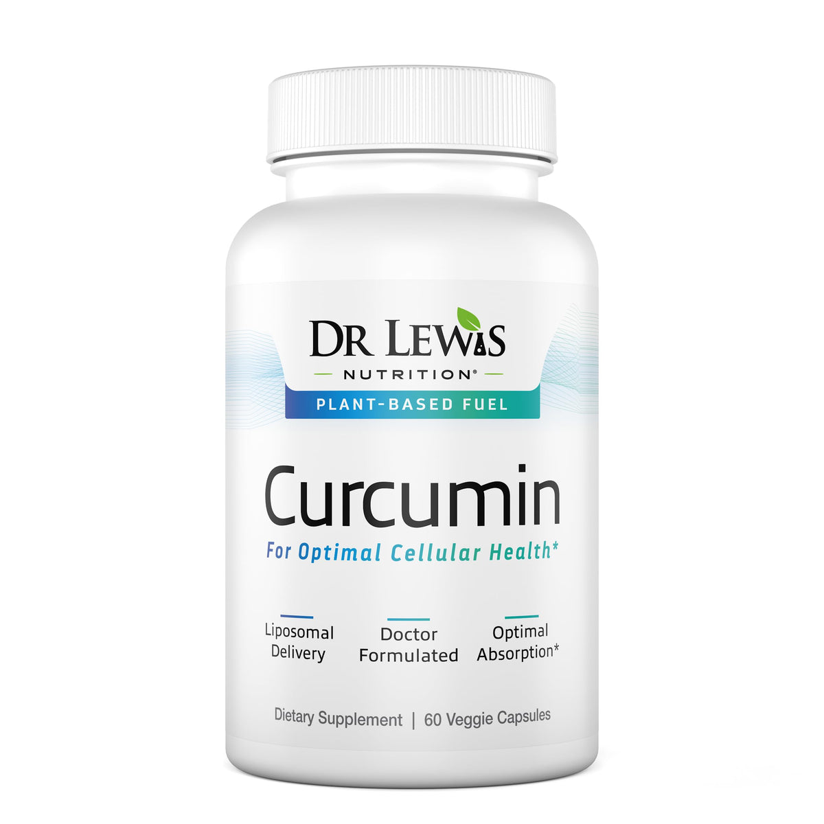 Dr Lewis Nutrition Complément Alimentaire Curcuma Liposomal 60 Capsules Végétales vue avant