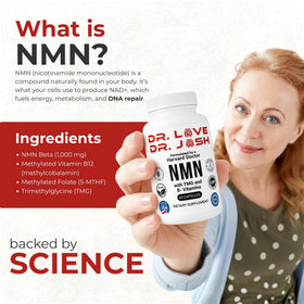 Dr. Love NMN 1000mg, emballage et capsules