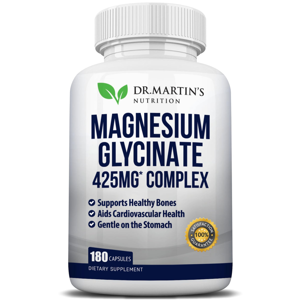 DR. MARTIN'S NUTRITION Magnésium Glycinate 425mg flacon de 180 capsules végétales