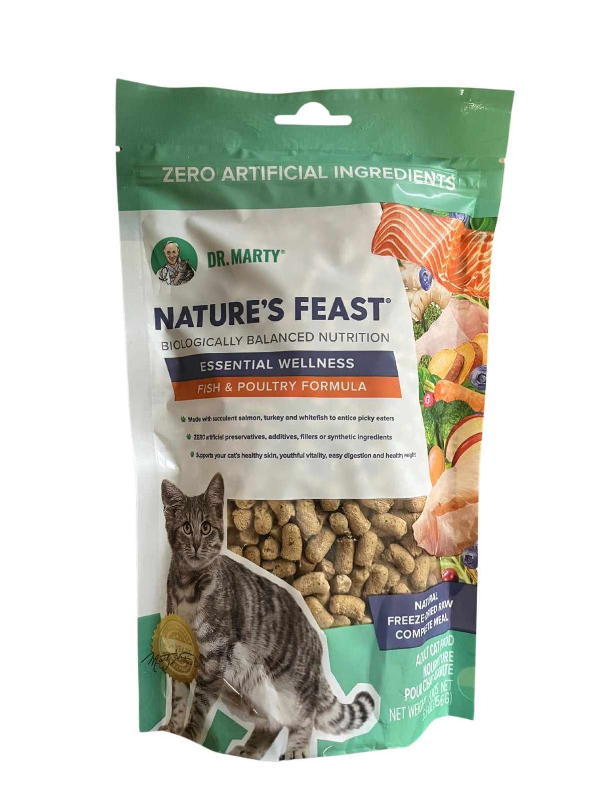 Dr. Marty Nature’s Feast Aliment Essentiel Poisson & Volaille 181g vue avant