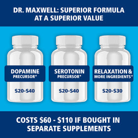 Dr. Maxwell Compléments Alimentaires 60 Capsules sur une table en bois