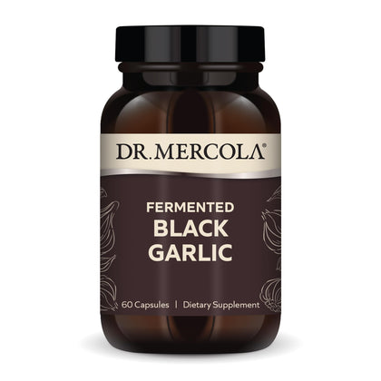 Dr. Mercola Ail Noir Fermenté 60 Capsules vue de face
