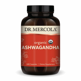 Dr. Mercola Ashwagandha Bio 800 mg 180 capsules vue de face