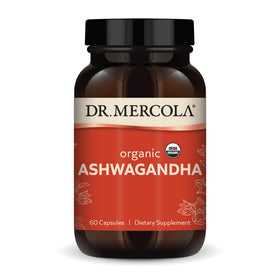 Dr. Mercola Ashwagandha Bio 800 mg 60 Capsules vue de face