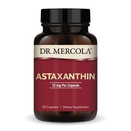Dr. Mercola Astaxanthin 12 mg 30 Capsules - vue de face