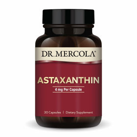 Dr. Mercola Astaxanthin 4 mg 30 capsules, vue de face