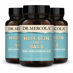 Dr. Mercola Cheveux, Peau et Ongles 30 capsules boîte avant