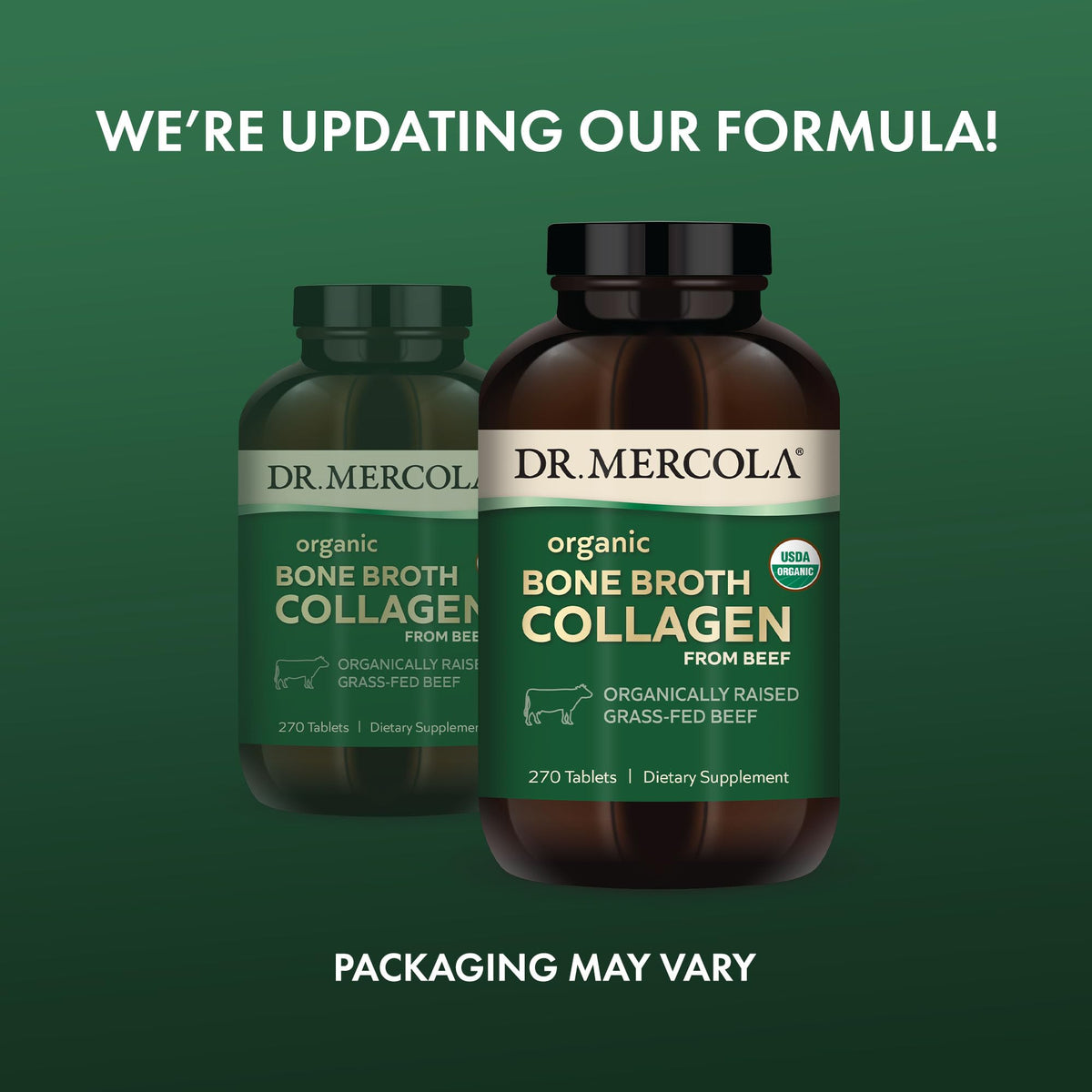 Dr. Mercola Collagène Bio 270 comprimés - emballage