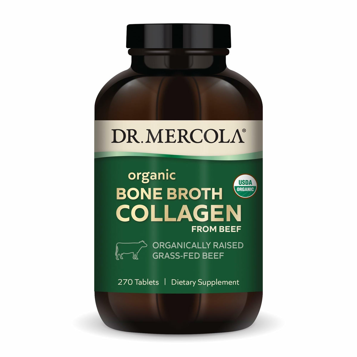 Dr. Mercola Collagène Bio 270 comprimés - vue de face
