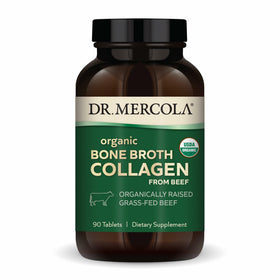 Dr. Mercola Collagène de Bouillon Osseux 90 Comprimés vue de face