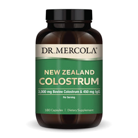 Dr. Mercola Colostrum Nouvelle-Zélande 3 000 mg 180 capsules vue de face