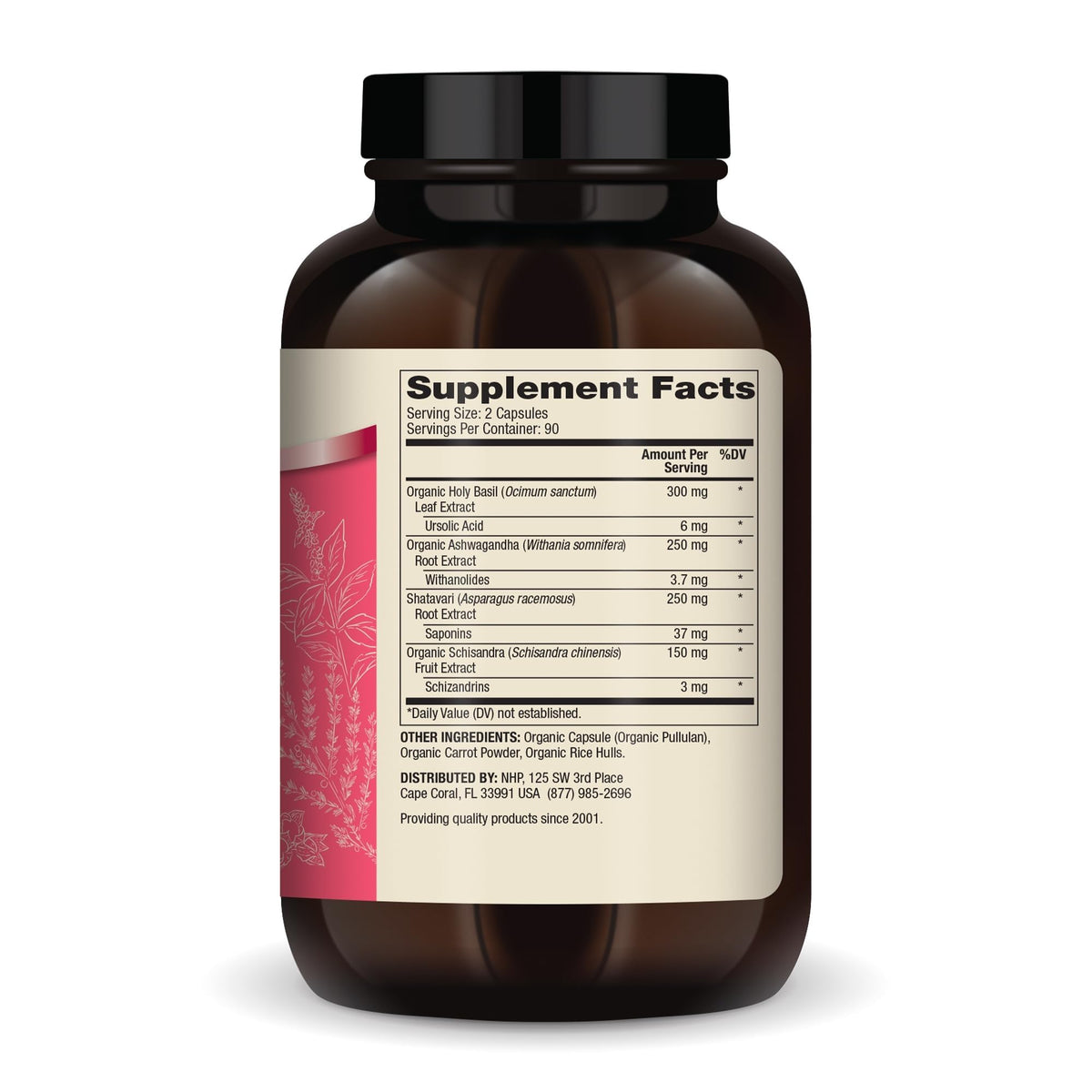 Dr. Mercola Complément Alimentaire Système Surrénalien 180 capsules emballage
