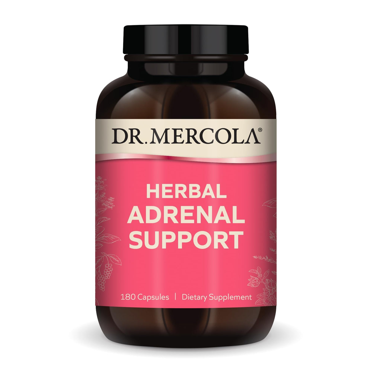 Dr. Mercola Complément Alimentaire Système Surrénalien 180 capsules vue de face