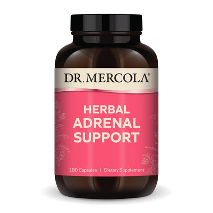 Dr. Mercola Complément Alimentaire Système Surrénalien 180 capsules vue de face