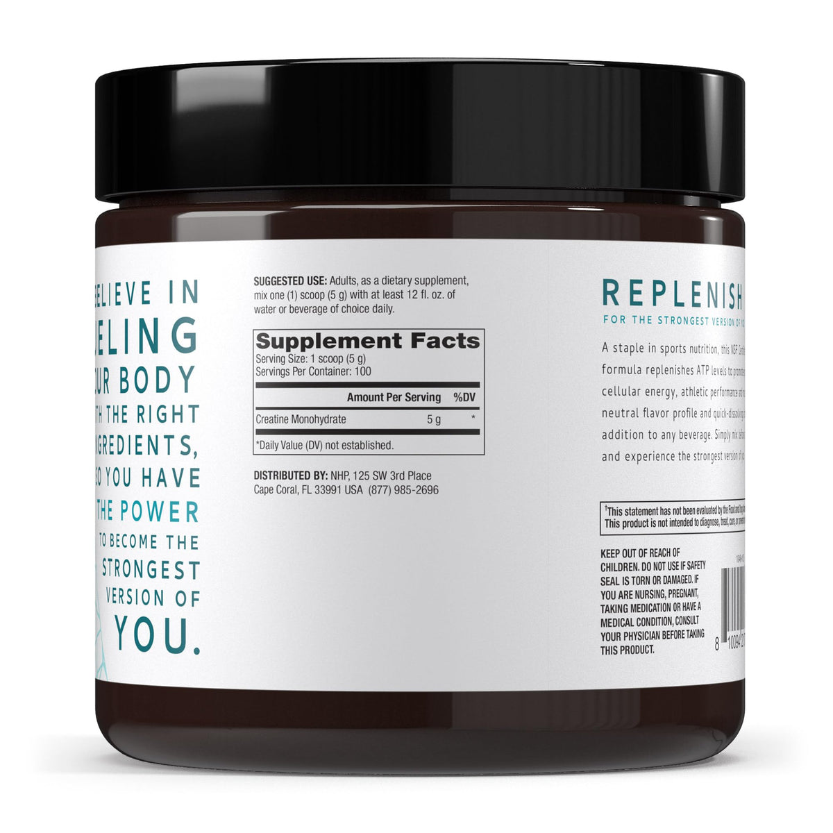 Dr. Mercola Creatine Monohydrate 640g avec cuillère dosette