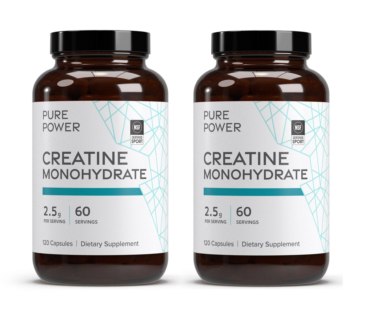 Dr. Mercola Créatine Monohydrate Pure Power 120 capsules vue avant
